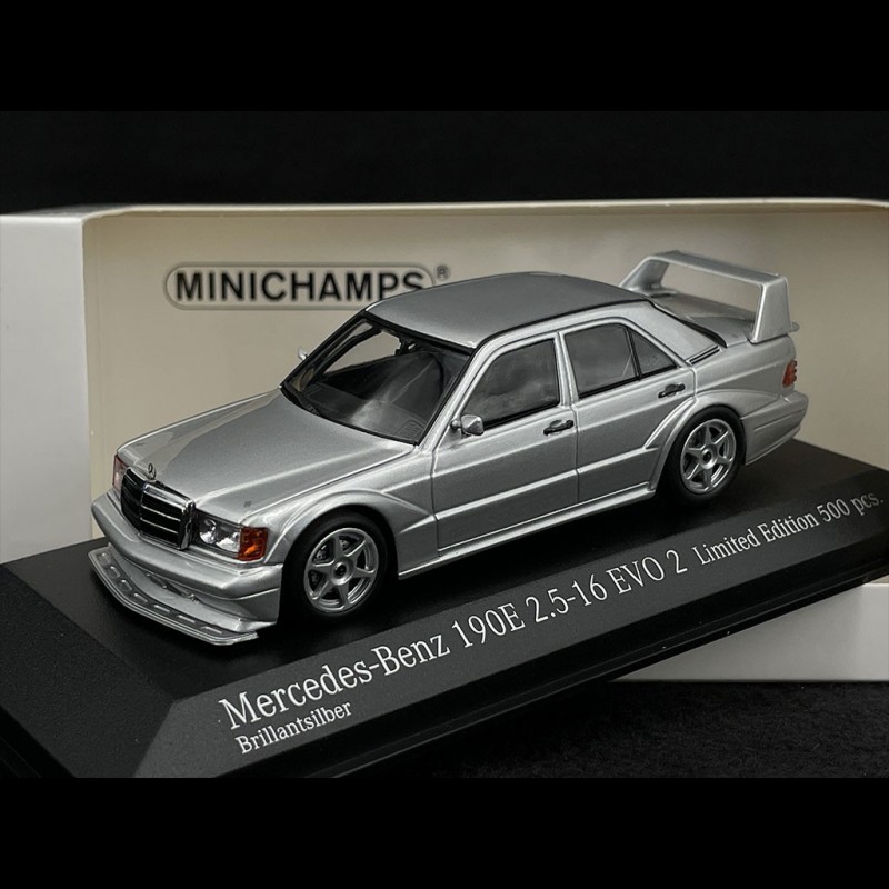 MERCEDES 190E 2.5 16 EVO2 1990 W201 BLUE BLACK METAL MAXICHAMPS 940923400 1/43
