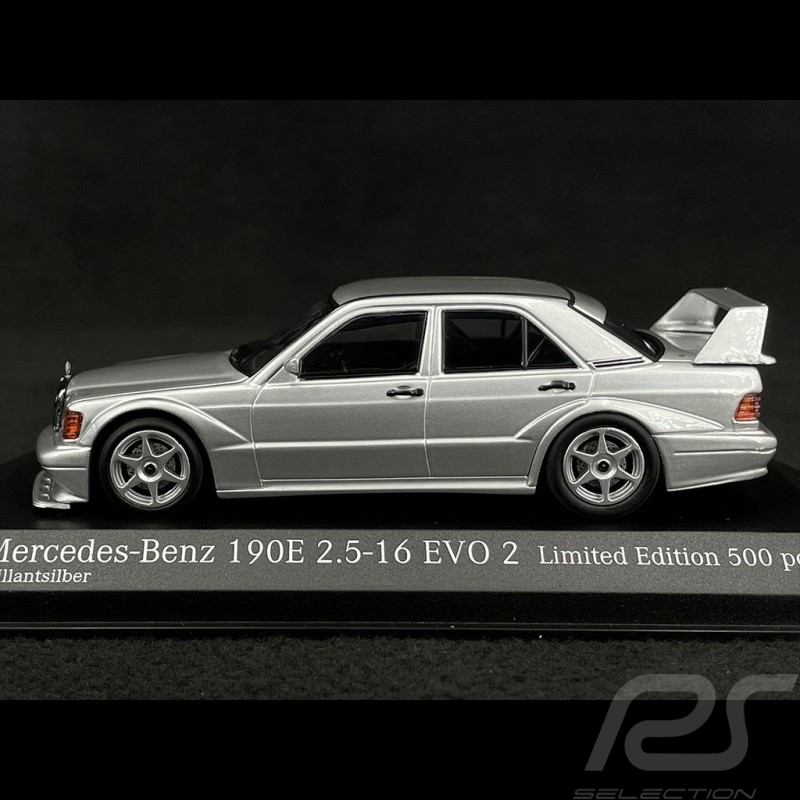 Mercedes-Benz 190E 2.5-16 Evo2 1990 Brilliant Silber 1/43 Minichamps 943923404
