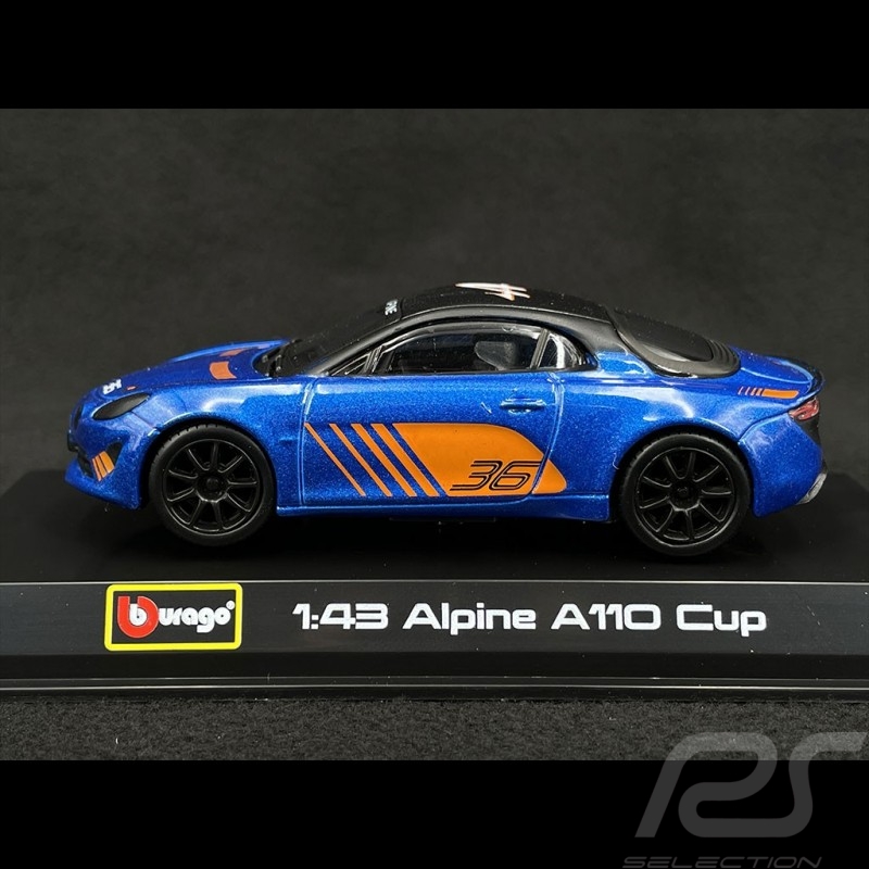 Alpine A110 Cup 2020 n°36 Frankreich Blau 1/43 Bburago 38037