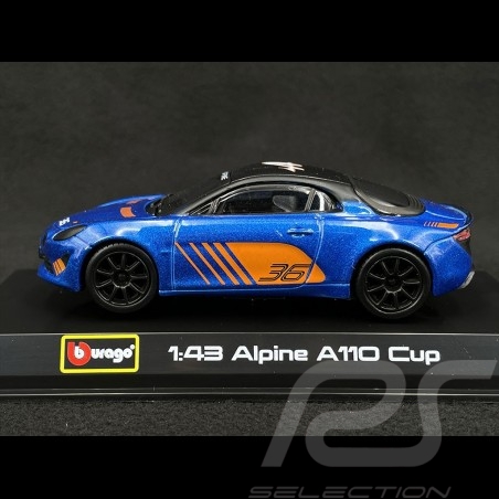 Alpine A110 Cup 2020 n°36 Frankreich Blau 1/43 Bburago 38037