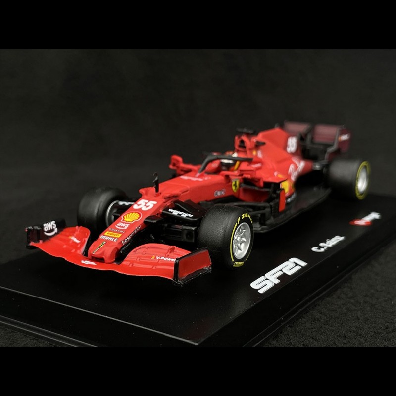 Voiture Miniature Ferrari SF21 1:43 - Modèle Leclerc F1 2021, Détaillée, Pour Collection Ou Enfant