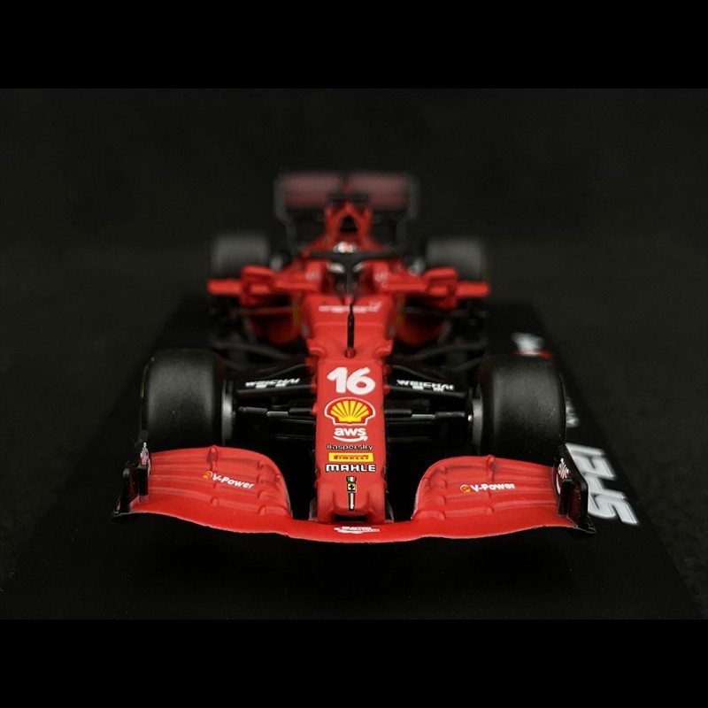 Burago 1/43 - F1 Ferrari SF21 #16 Charles Leclerc - Miniature Diecast Occasion