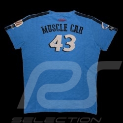 T-shirt V8 Motors Performance n°43 Bleu - Homme
