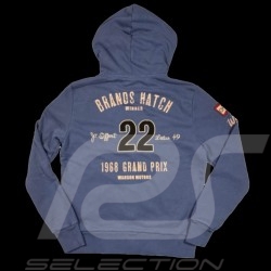 Veste à Capuche Jo Siffert Hoodie 1968 n°22 Bleu - Homme