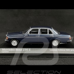 Mercedes-Benz 230E W123 Limousine 1982 Lapis Blue 1/43 Minichamps 943032205