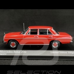 Mercedes-Benz 200/8 W115 1968 Rouge Signal 1/43 Minichamps 943034005