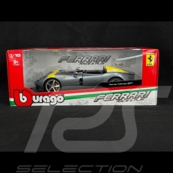 Ferrari Monza SP1 2019 gris argenté / jaune 1/18 Bburago 16013