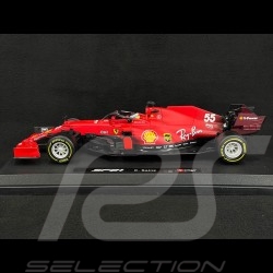 Carlos Sainz Jr. Ferrari SF21 F1 2021 n°55 avec pilote 1/18 Bburago 16809S