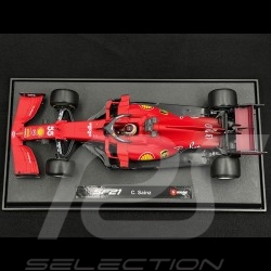 Carlos Sainz Jr. Ferrari SF21 F1 2021 n°55 avec pilote 1/18 Bburago 16809S