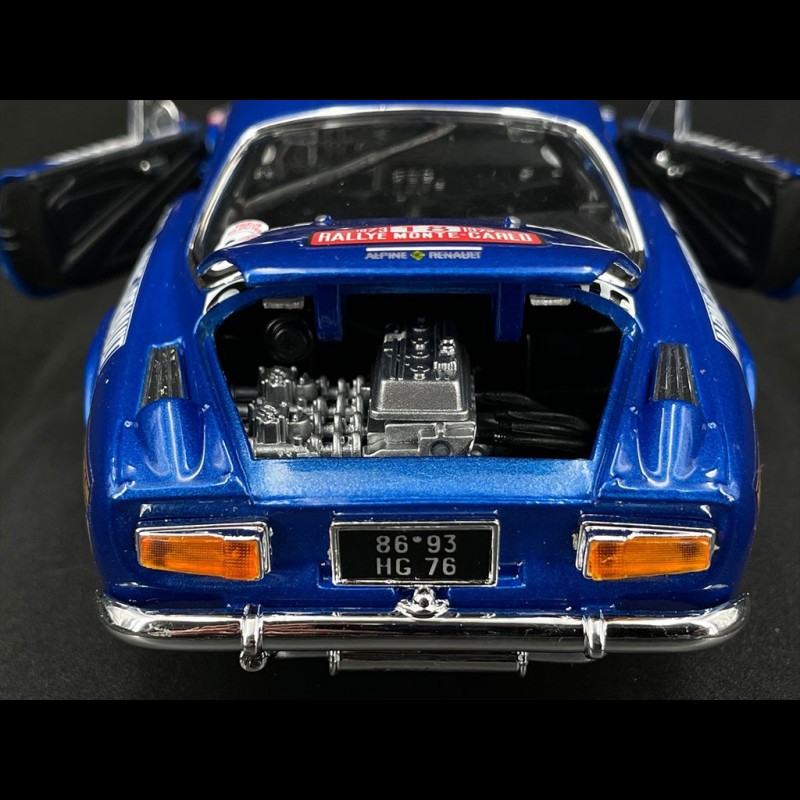 Burago 1/16 Alpine A110 1600S Monte Carlo 1971 #28 – Métal Bleu – État Correct