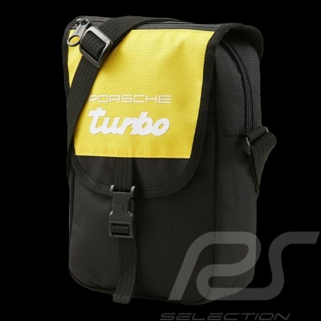 Porsche Turbo bag by Puma Premium Quality Shoulder bag Black / Yellow 078790-01