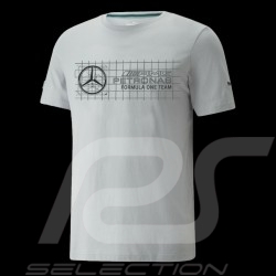 Mercedes T-shirt AMG Petronas F1 Grafik-Logo By Puma Grau - herren