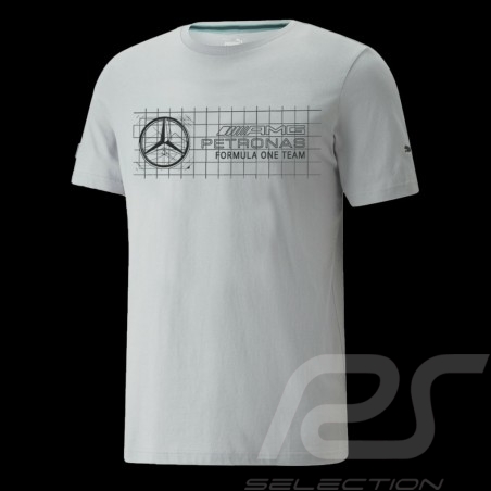 Mercedes T-shirt AMG Petronas F1 Grafik-Logo By Puma Grau - herren