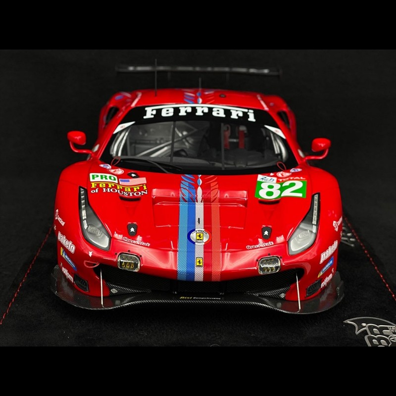 Ferrari 488 GTE Evo n°82 24h Le Mans 2020 1/18 BBR Models P18202