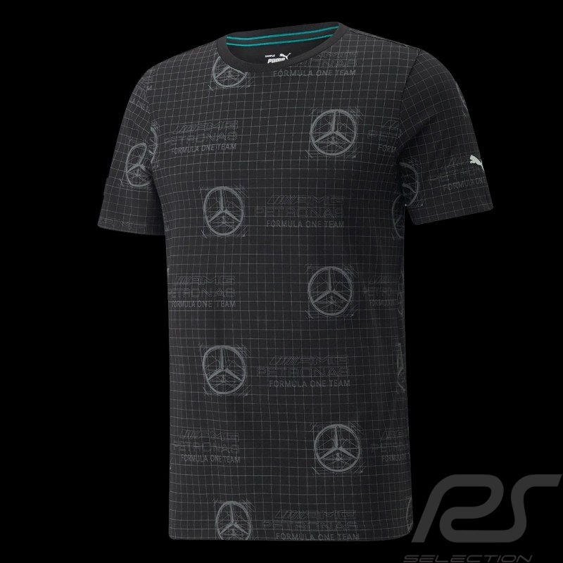 Mercedes T-shirt F1 AOP by Puma Black - Men 533692-01