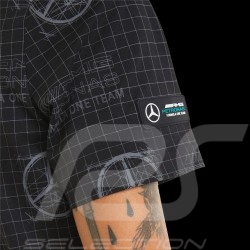 Mercedes T-shirt-Shirt F1 AOP by Puma Schwarz - Herren 533692-01