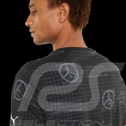 Mercedes T-shirt-Shirt F1 AOP by Puma Schwarz - Herren 533692-01