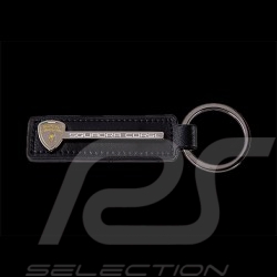 Porte-clés Lamborghini Bande Cuir Noir LB14K1