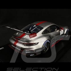 Porsche 911 GT3 Cup Type 992 2021 Argent GT / Rouge Indien 1/18 Spark WAP0211500NGTC