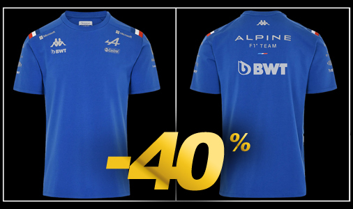 Alpine T-shirt F1 Team Kappa Black 331915W - men