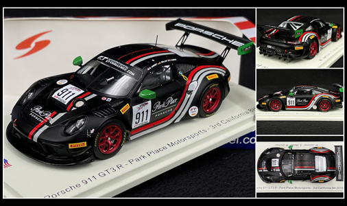 Porsche 911 GT3 R Type 991 n° 911 3rd 8h California 2019 1/43 Spark US096