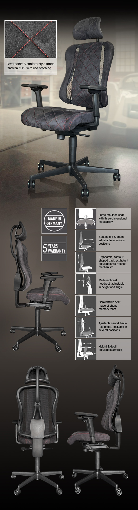 Fauteuil de Bureau Headpoint GTS