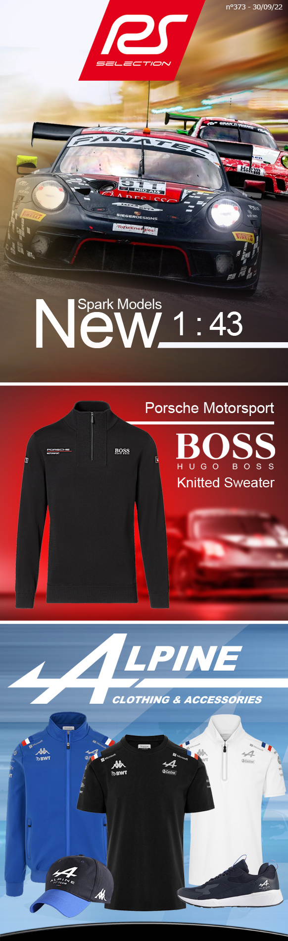 New Porsche Spark 1:43 - Porsche Hugo Boss Sweater - New Alpine