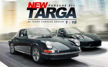 New Porsche 911 Targa 1972 50 Years Porsche Design 1 : 18 - New BMW M3 E46 2003 1 : 8 - New Cadillac X Tommy Hilfiger Clothing