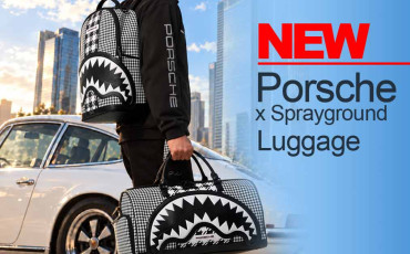 New Porsche x Sprayground Luggage - New Porsche & More Models - Large Automotive Wall Printing