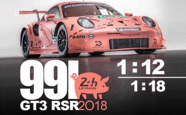 991 RSR Pink Pig 1/12 and 1/18 - Porsche 991 RSR Rothmans 1/18