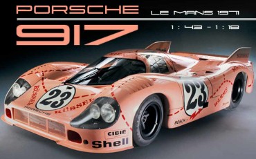 917 Pink Pig 1:43 & 1:18 - New Porsche 917 book