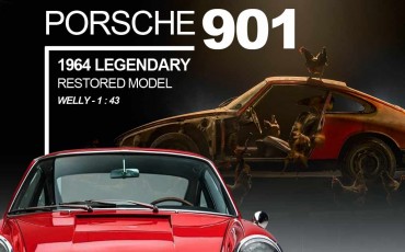 Porsche 901 n°57 1964 restored 1:43 - Big Restock 1/:18 & 1:43
