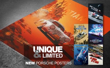 New Porsche Posters Unique & Limited - Porsche 930 & 993 RWB 1:43 - New 24h Le Mans T-shirts