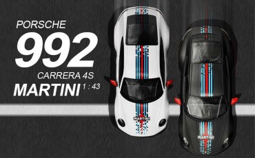 Porsche 992 Carrera 4S Martini 1:43