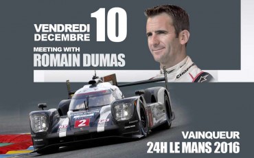 Rencontre avec Romain Dumas : Vendredi 10 Décembre