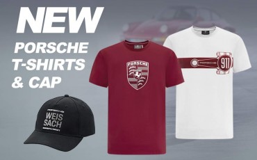 New Porsche T-shirts & Cap - New Spark Models 1:43