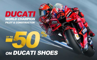 Ducati World Champion 2022 : Up to -50% on Ducati Shoes !