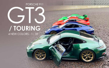 Porsche 911 GT3 / Touring 4 New Colors 1 : 18 - New Vintage Caps - Honda Marc Marquez World Champion 2017 1 : 18