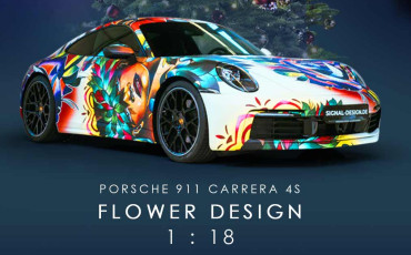 Porsche 911 Carrera 4S Flower Design 1:18 - New Spark Models 1:43 Le Mans 2022 - New Red Bull F1 Clothing