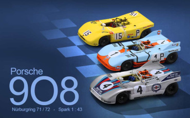 Porsche 908 Nürburgring Spark 1:43 - New Porsche Computer Mouse - New Mercedes F1 2023 Collection