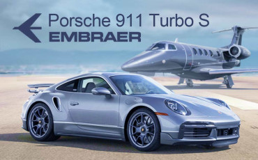 New Porsche 911 Turbo S Embraer 1:43