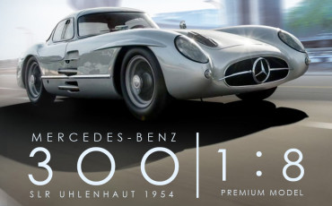 Mercedes-Benz 300 SRL Uhlenhaut 1954 1:8 - Porsche Rothmans Style Collection - New Alpine Collection