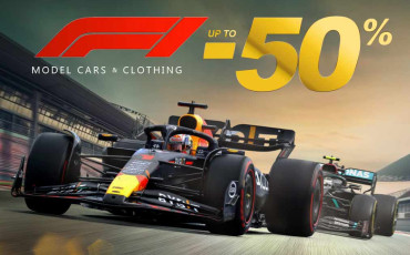 Formula 1 Model Cars & Clothing : up to -50% discount !