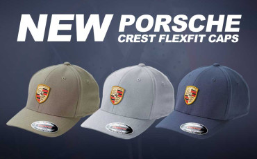 New Porsche Crest Flexfit Caps