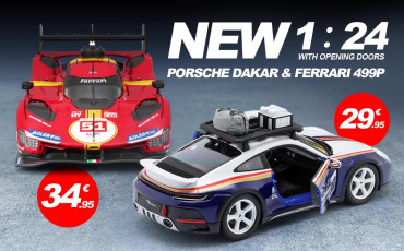 New Porsche Dakar & Ferrari 499P 1 : 24 - Porsche Rare Models