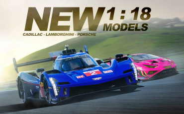 New Cadillac, Lamborghini, Porsche 1 : 18 Models - New Le Mans McQueen Clothing - New Porsche 2025 Calendar