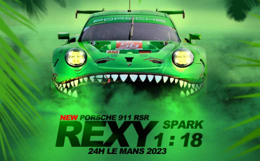 New Porsche 911 RSR Rexy 24h Le Mans 2023 1 : 18 - New Spark & Looksmart Models - Porsche Martini Clothing & Accessories