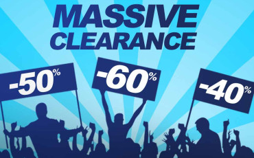 Massive Clearance - Destockage Massif - Massiver Ausverkauf